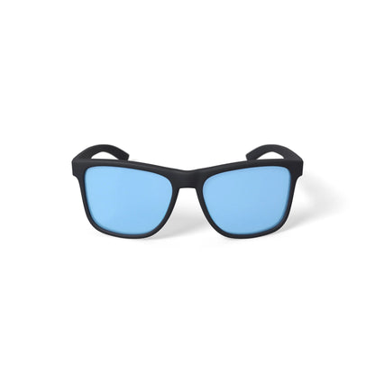 Men'S Rx'Able Sport Polarized Sunglasses, HSM3007P Peak, Matte Black/Blue, 56-17-135, with Case