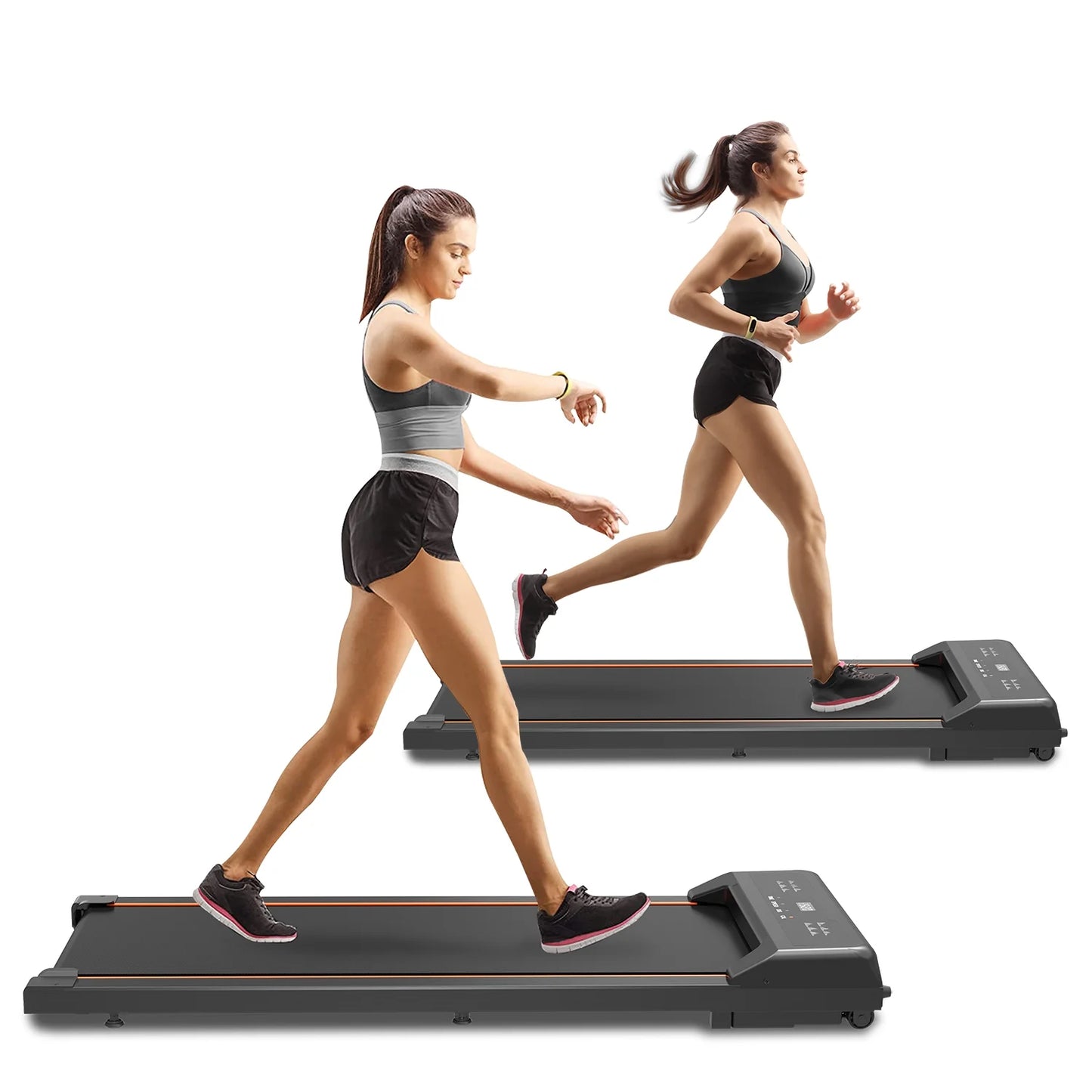 under Desk Treadmill - Walking Pad with LED Display and Remote Control, Portable Treadmill for Home and Office, 2.5HP, 265LBS Capacity